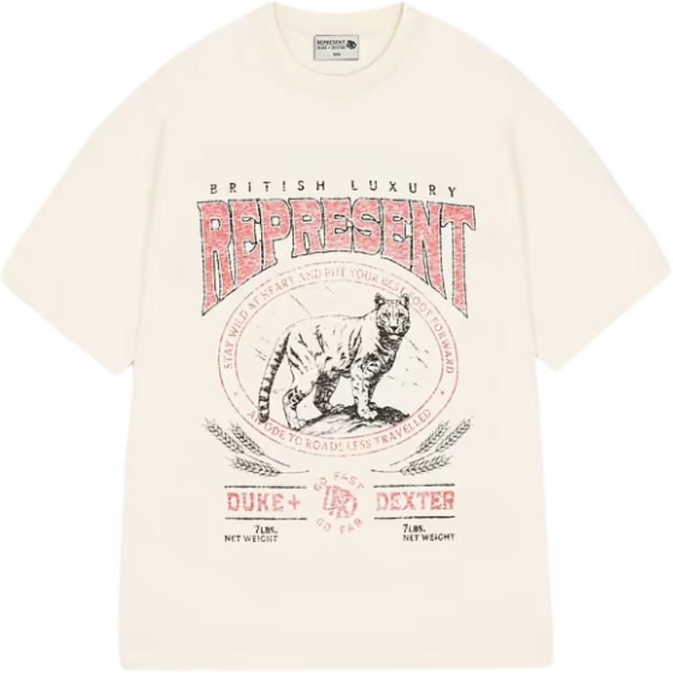 REPRESENT x DUKE DEXTER FW24 T Shirt Men's Ecru MLM4392-299