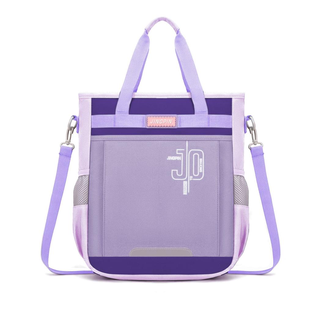 School bag, handbag in summer, high value, contrasting colors, light, simple and large-capacity tutoring bag