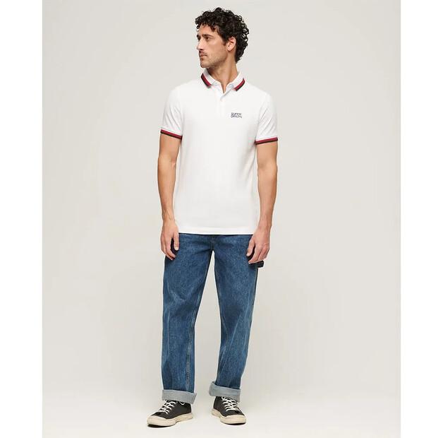 Superdry Sportswear Relaxed Tipped поло с короткими рукавами