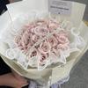 15cm Valentine's Day Pearl Wave Gauze Flower Bouquet Material - Fresh Flower Packaging with Pleated Mesh Gauze