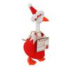 Christmas Goose Costume Felt Fabric Seasonal Goose Figurines Costume Handmade Festive Outfit Table Desk Decoration