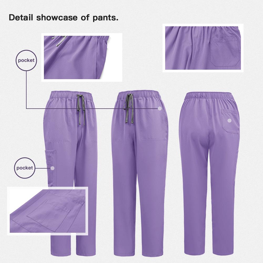 Unisex Quick-Drying Short-Sleeved Doctor's Coat for Surgery and Beauty Work