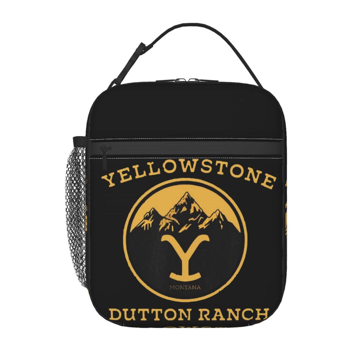Sac à lunch isotherme Yellowstone Dutton Ranch pour femmes enfants Boîtes alimentaires portables Boîte à lunch thermique Sac fourre-tout One Size