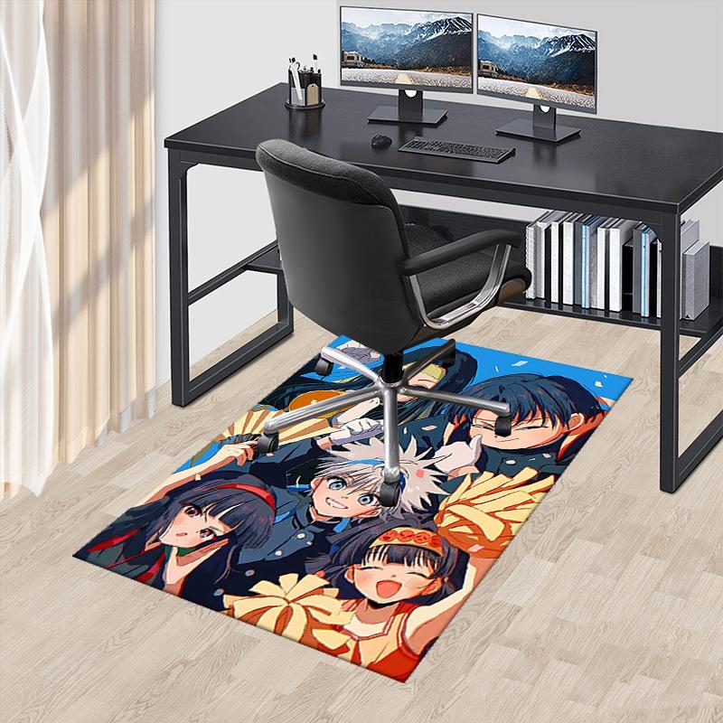 

1pc Anime Cartoon Design Office Chair Mat - Non-Slip Carpet for Home Decor, Suitable for All Seasons, Perfect Gift for Anime Lovers.M004 60cm by 90cm