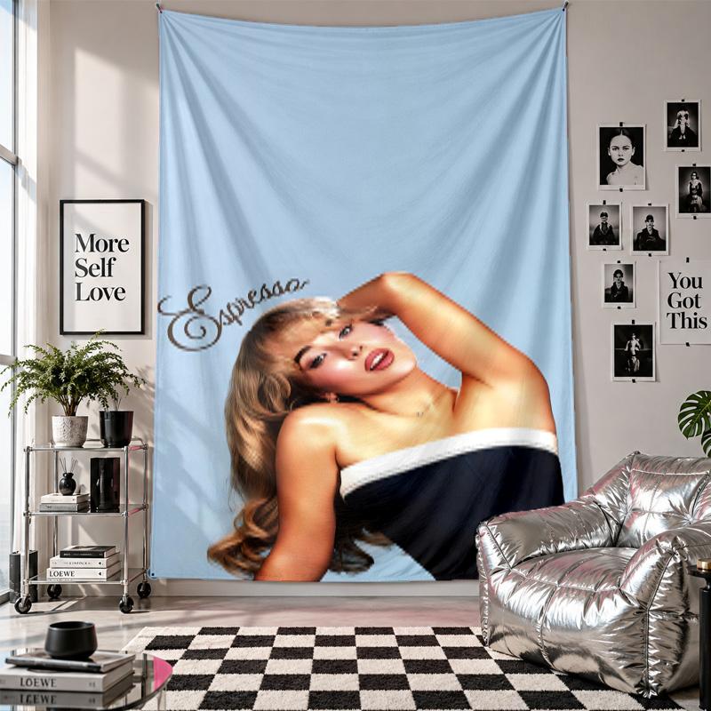 Wall TapestrySabrina Carpenter Art Hanging Cloth Decorative Background Cover for Room Decoration