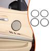 Soft Carbon Fiber Door Speaker Ring Sticker For BMW 3 Series E90 2005-2012