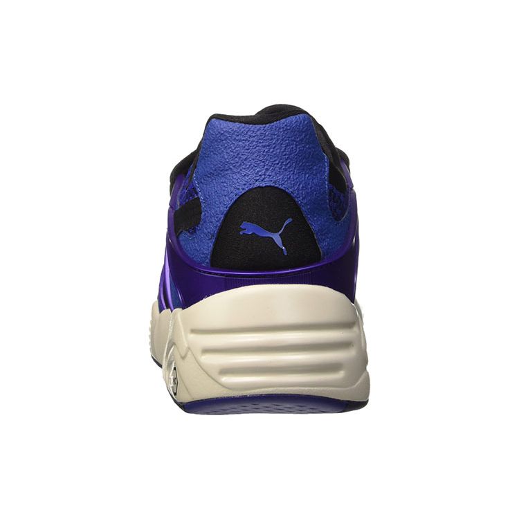 Puma Round Toe Lace-Up Mesh Fabric Shock Absorbing Breathable Impact Resistant Low Top Running Shoes Unisex Sneakers Blue 359996-02