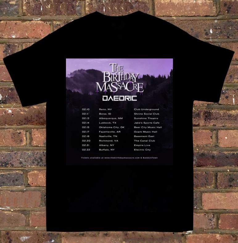 

The Birthday Massacre Dark Winter Tour Gift For Christmas Tshirt S to 5xL Unisex T-Shirt XXXL