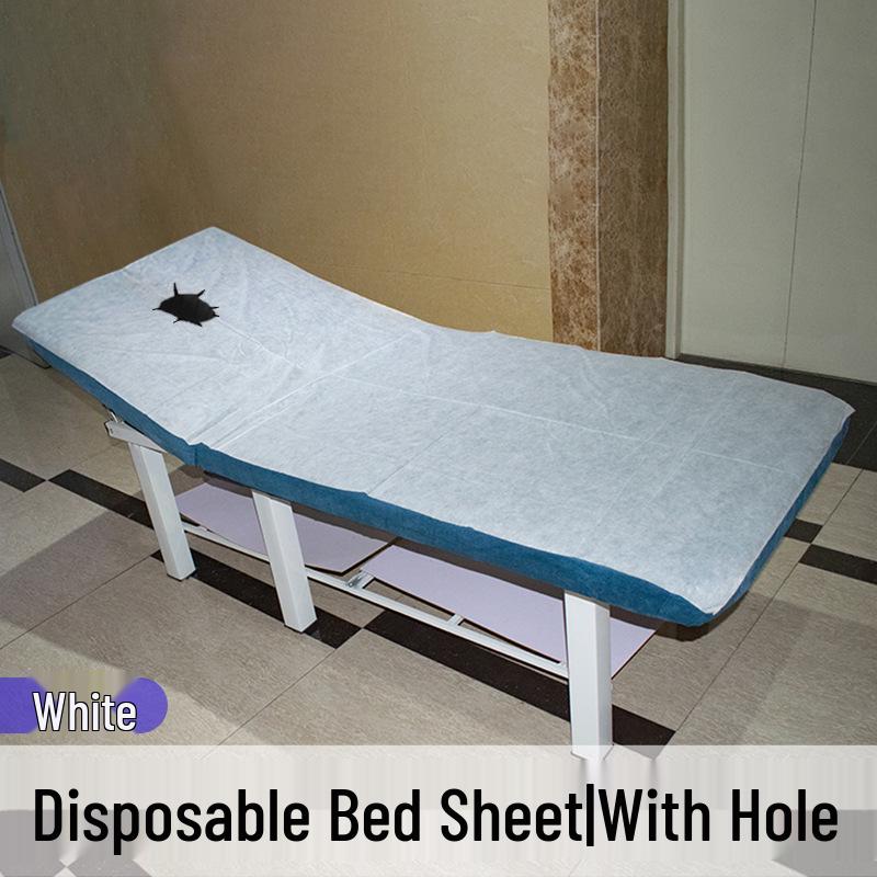80x180cm Waterproof Disposable Massage Bed Sheet - Breathable Non-woven Fabric for Beauty Salons.