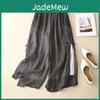 Comfort Womens Cool Summer Splithem Buttonfront Wideleg Pants Bohemian Casual Wideleg Skirtpants