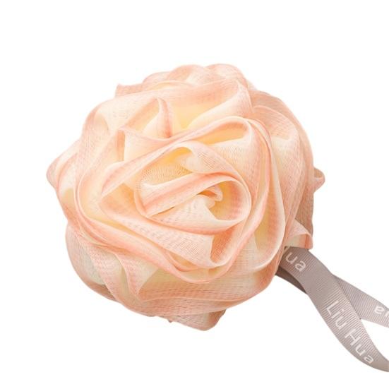 Bath Ball Ultra Soft Fast Foaming Fine Mesh Rose Shower Loofah Exfoliating Pouf Ball Bathroom Accessories