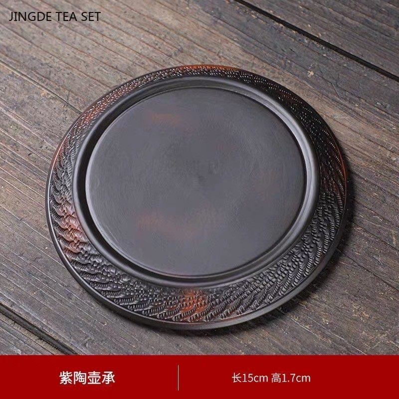 1 PCS Purple Ceramic Relief Single Dragon Phoenix Stone Scoop Pot Ball Hole Filter Large Capacity Purple Mud Retro Teapot