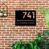 Exclusive Handmade Custom Metal House Number Sign Tailored Address Plaque Wall Mount Indoor Outdoor Decor Housewarming Gift