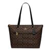 Gallery 32 Presbyopia Canvas with Leather Tote Bag Shopping Bag Hand-held Shoulder Bag Large Women’s Dark Brown
