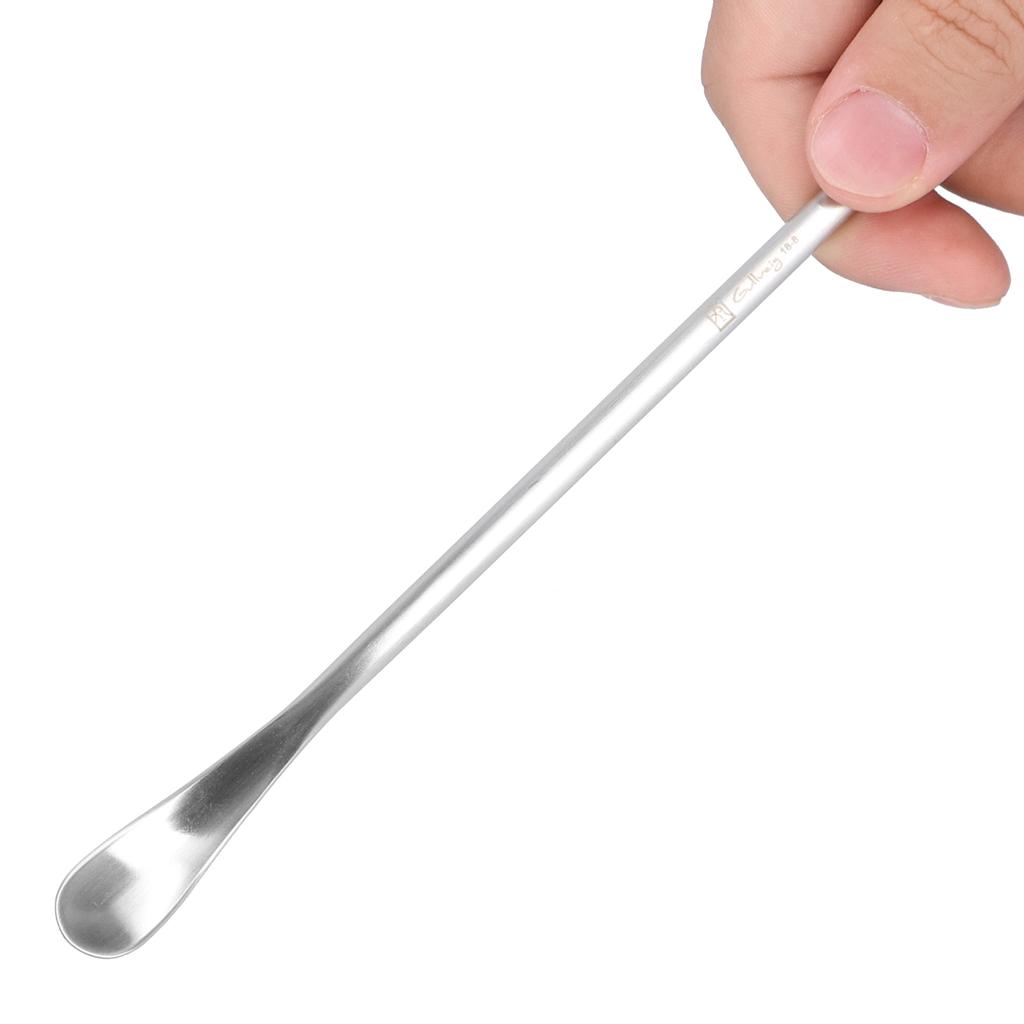 Coffee Tea Spoons Beverage Stir Rods Brushed 304 Stainless Steel Long Handle Silver for Home Bar Office Lounge