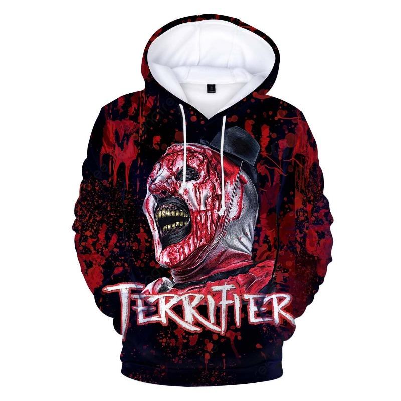 Horror Movie Terrifier Hoodies Men Women Casual Streetwear Fashion Hoodie Sweatshirts Pullovers Tracksuits Man Clothing