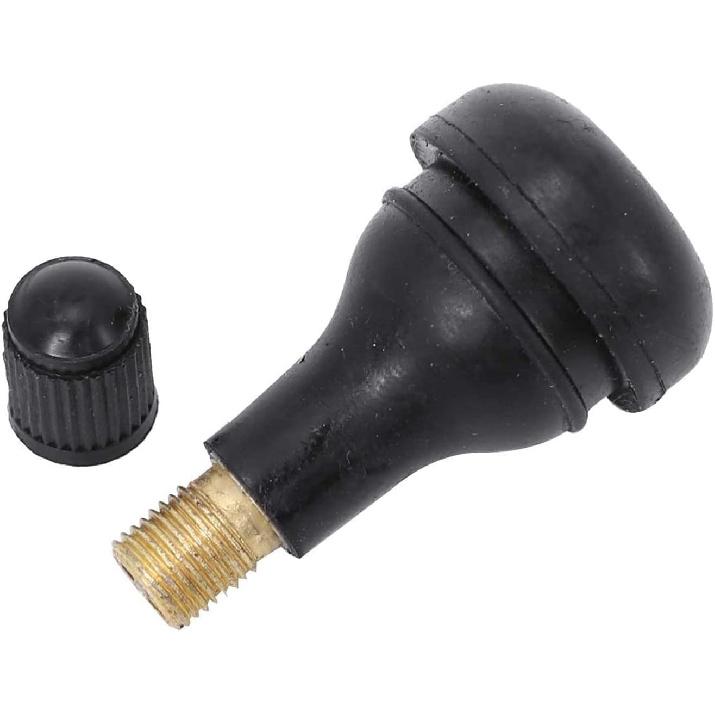 

TR415 Rubber Snap-in Tire Wheel Valve Stem 1 1/4 - 5/8 Valve Hole Short Fat (Set of 25) 25 PCS