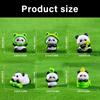 Quirkys Panda Sculptures Compactly Vehicle Dashboards Decorations Desktop Miniature Garden Design Animal Figures Display