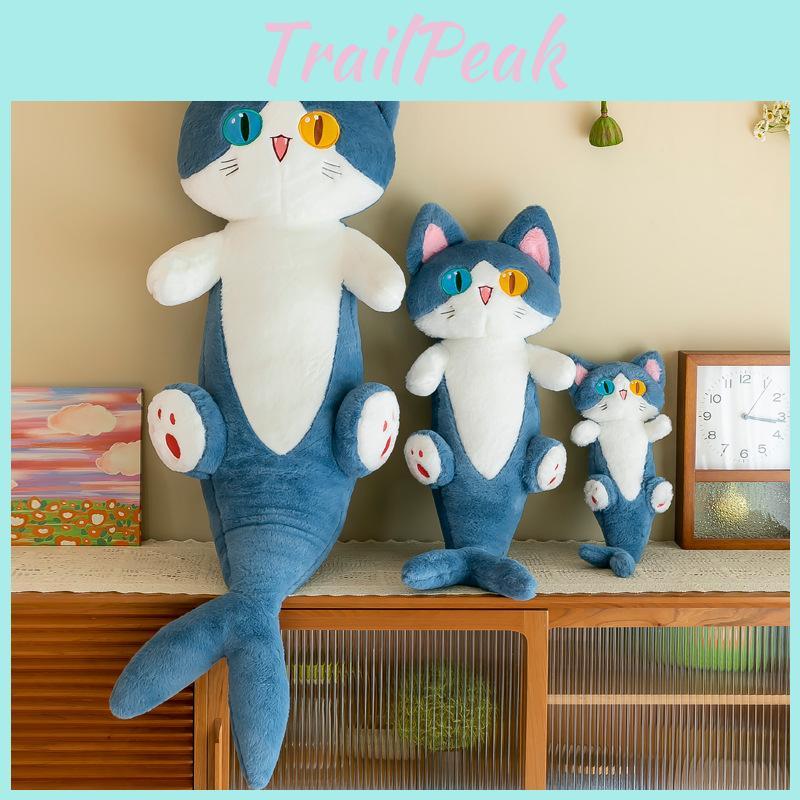 Shark Cat Plush Pillow Toy Soft Filled Doll Stuffed Animal Cozy Home Gift Decor
