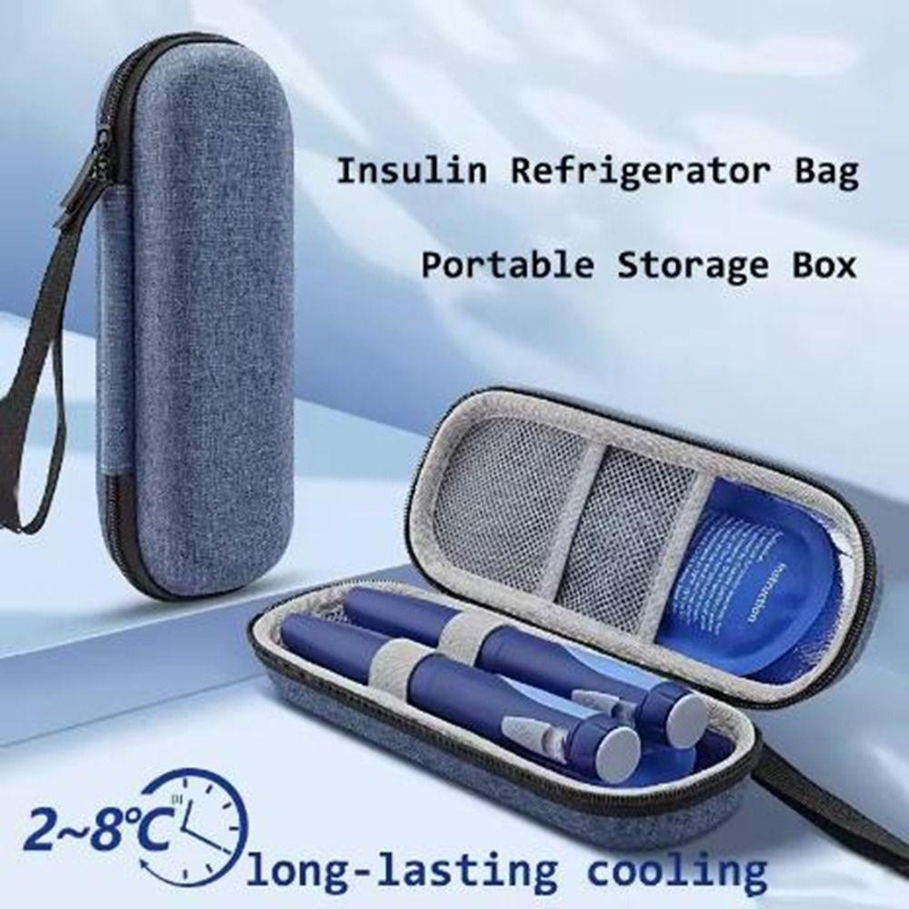 EVA Insulin Cooler Bag Portable Diabetic Storage Bag Practical Carry-on Protector Pill  Picnic