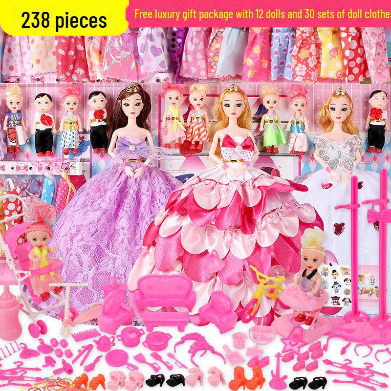 

Подарочный набор для детей: кукла Барби и папа, 30 см, принцесса, нарядная Barbie Doll Gift Box