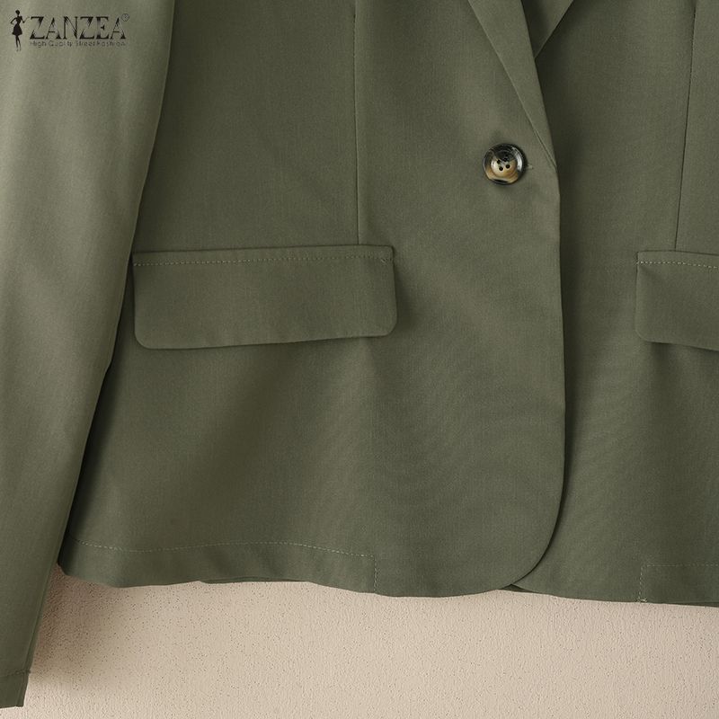 ZANZEA Cardigan Blazer Subțire Casual cu Mâneci Lungi pentru Femei