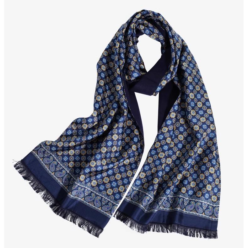 Men's Mulberry Silk and Cashmere Scarf - Ideal Gift for Father's Day or Dad's Birthday