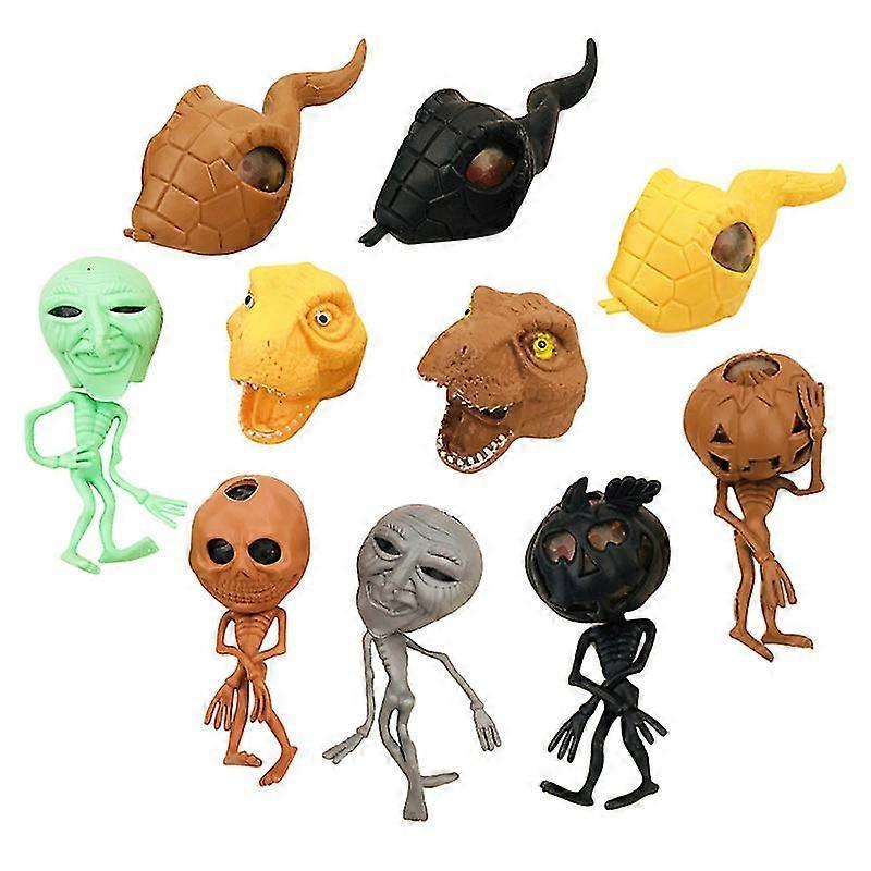 10pcs Halloween Squeeze Toys For Halloween Decorations