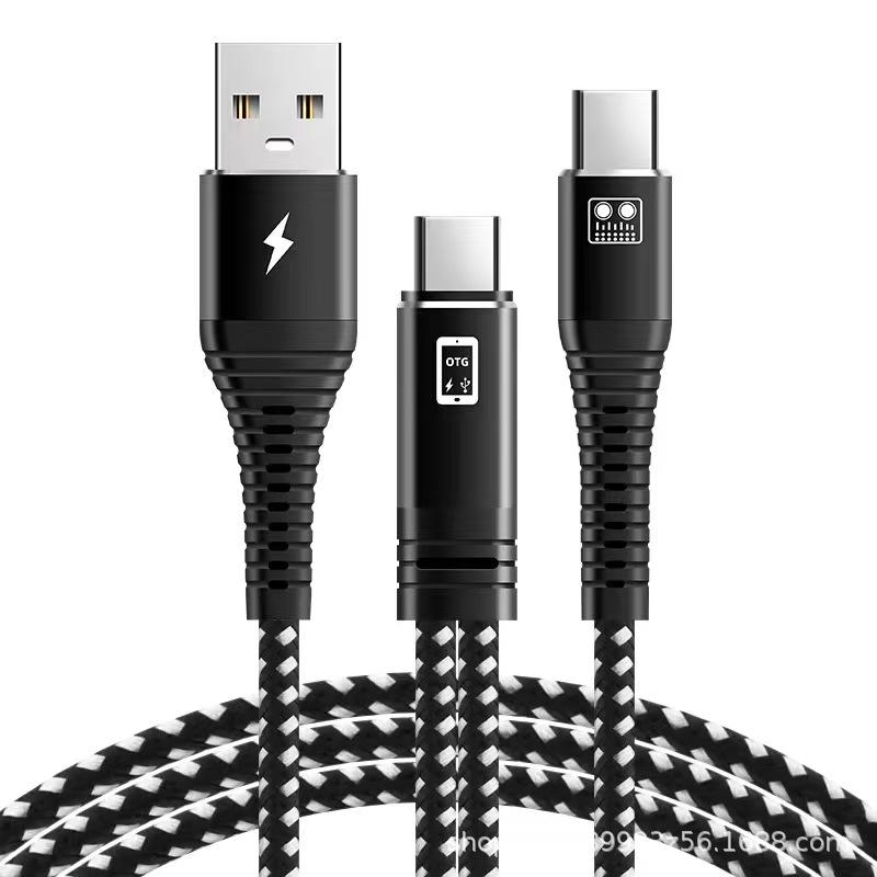 

Type-C OTG Dual Connection Cable for Apple & Huawei Sound Cards Dual Type-C to USB чёрный