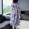 Women's Elegant Loose Plus Size A-line Chiffon Dress - Summer 2026 Collection