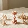 3D Printed Elegant Twisted Dress Figurine, Small Rose Flower Statue for Living Room, Bedroom, Shelf, TV Cabinet Decor