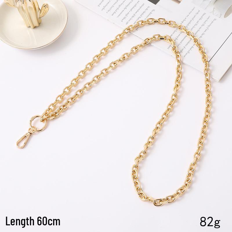 Metalowy łańcuszek do telefonu crossbody odporny na upadki z klipsem i smyczą 125 cm