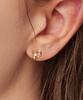 Loveenb [14K Gold] Melting Heart Earrings