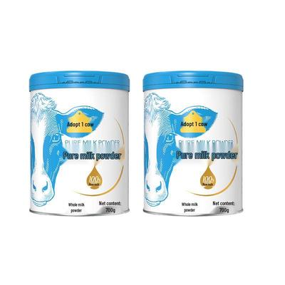 Adotta una Mucca Latte in Polvere Puro ad Alto Calcio Senza Zuccheri (2 x Lattine da 700g)