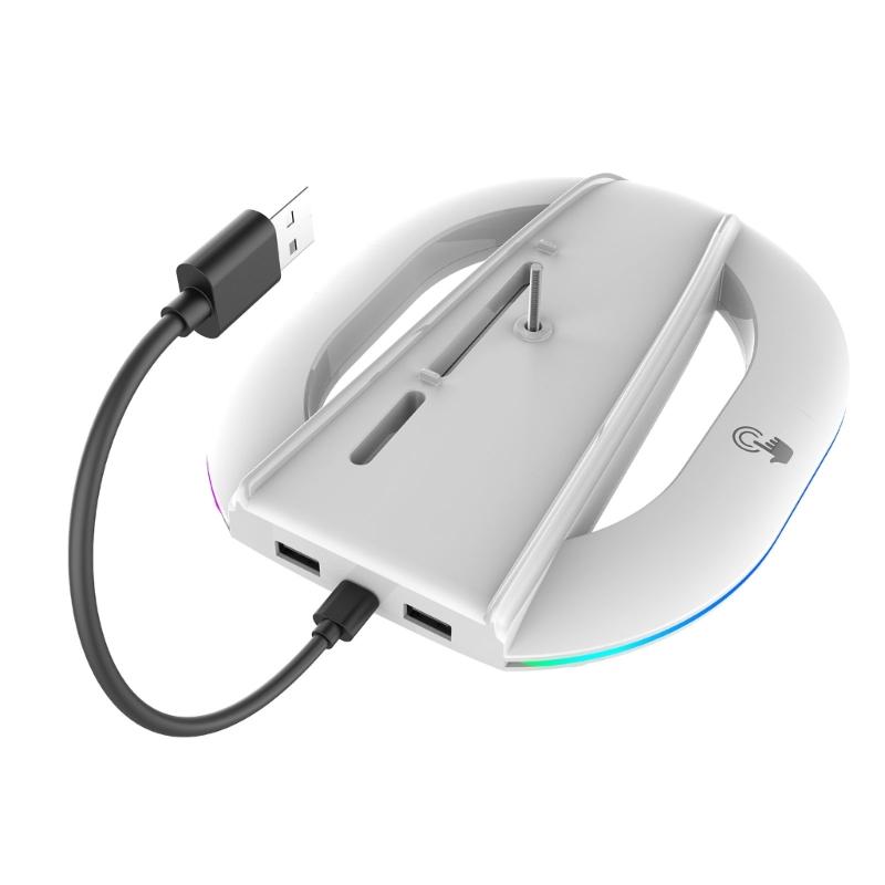 Stojan na herní konzole vhodný pro tenký vertikální držák Držák základního stojanu herního příslušenství se světlem