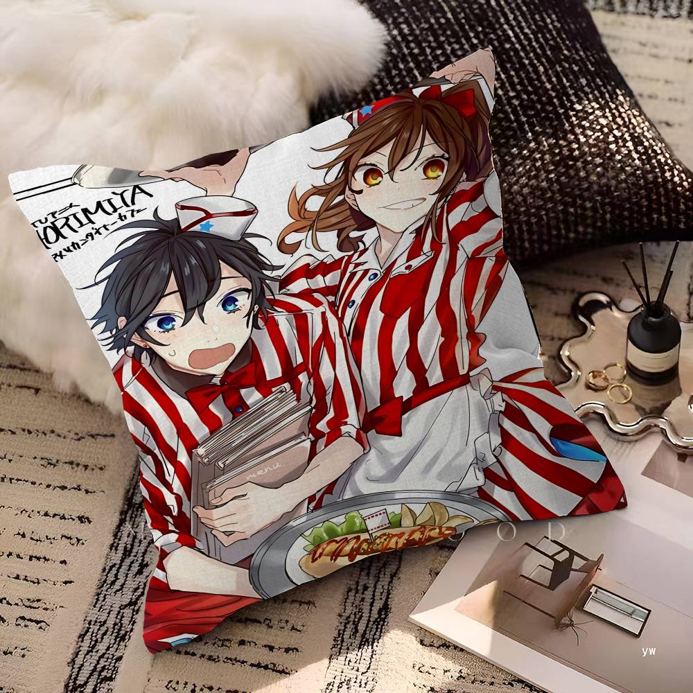Anime Figure Horimiya Maple Design Cushion Cover Happy Autumn Harvest decor Holiday Decorati Pillow Cover