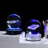 Solar System 3d kristallkula Kristallklot Laser snidad kristallkula med kulstativ Dekorativa planetsfärer Galaxy Födelsedagspresentprydnader
