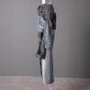 Jeans Patchwork a Quadri Multistile Design Americano con Cintura Rimovibile - Collezione Autunno/Inverno
