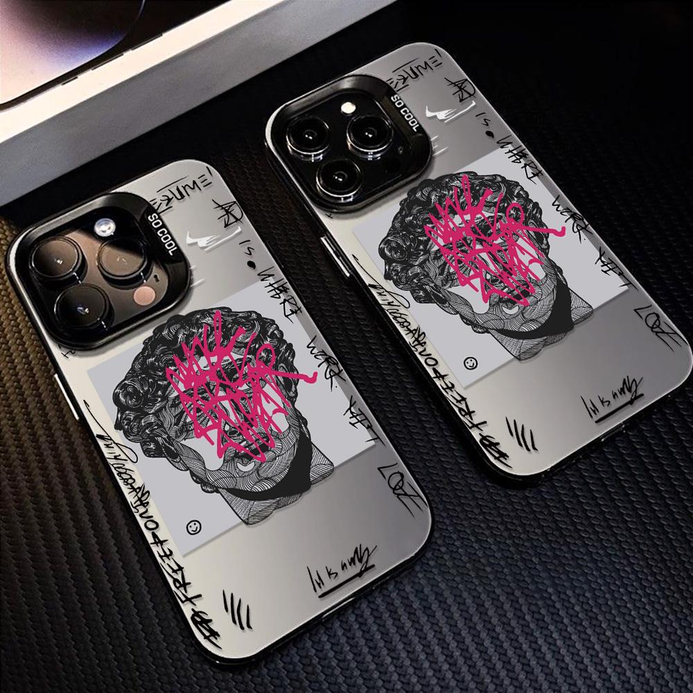 Painted Phone Case for iPhone 11 14 15 16 iPhone 17 11 12 13 for 17 14 15 16 Pro14 15 16 Pro Max for Samsung S25 Ultra S24 S25 A36 A56 A16 Hard Cover