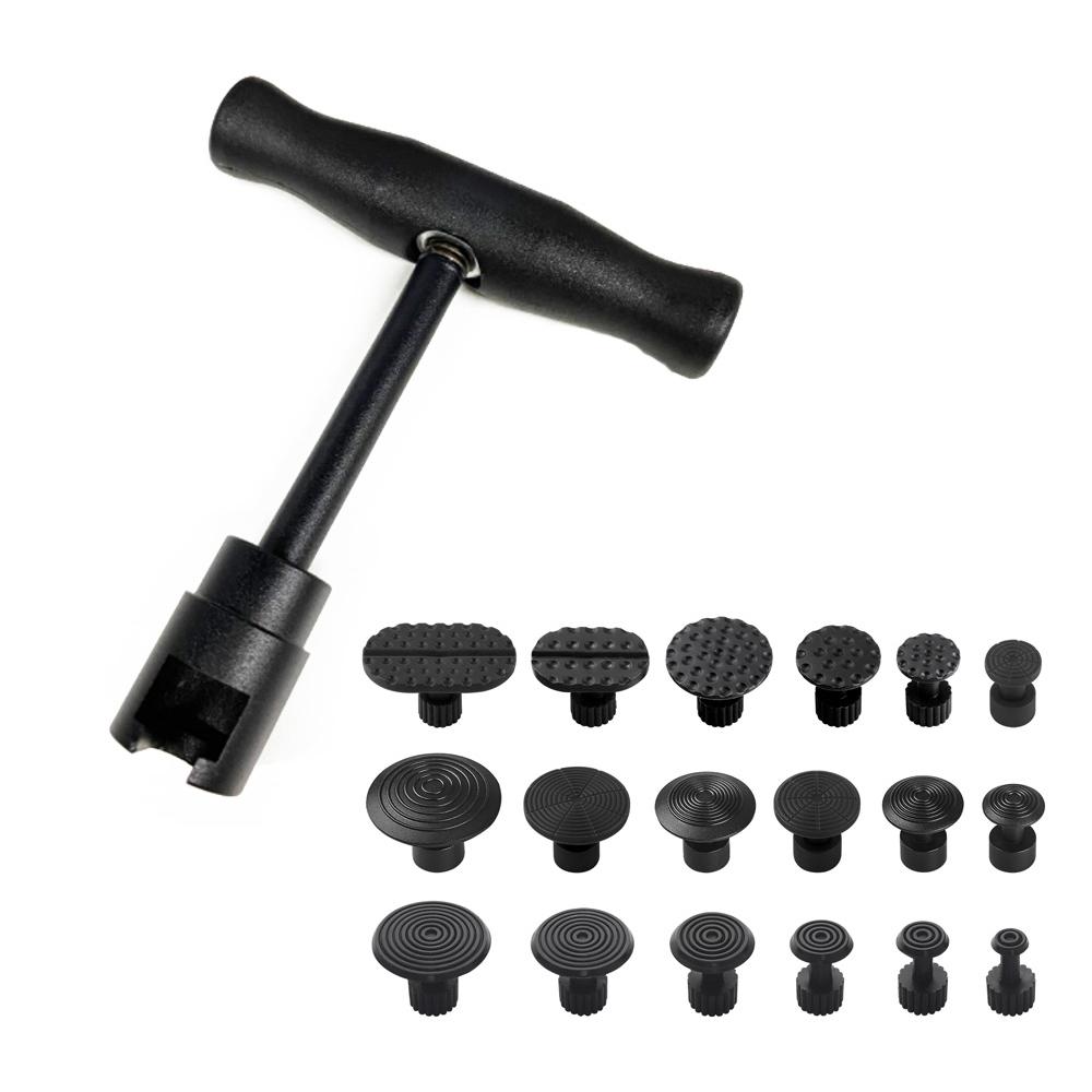 

Автомобильный инструмент для ремонта вмятин, автомобильный съемник вмятин без покраски, инструмент для ремонта и удаления, универсальный скользящий молоток, обратный молоток, комплект присосок чёрный