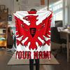1PC Custom Name Eintracht Frankfurt Patterned Flannel Blanket Suitable For All Seasons for Home Decor Warmth and Comfort Gifts Holiday Present