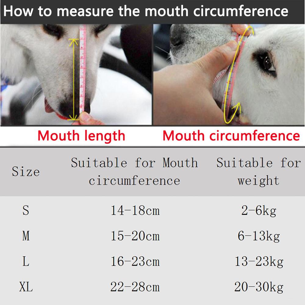 Anti Barking Dog Muzzle for Dogs Adjustable Mesh Breathable Pet Mouth Muzzles Small Medium Large Dogs Anti-biting Pet Supplies