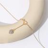 Love Rhinestone Pendant Necklace Women's Light Luxury Heart-shaped Hollow Clavicle Chain Fashion Trend Jewelry