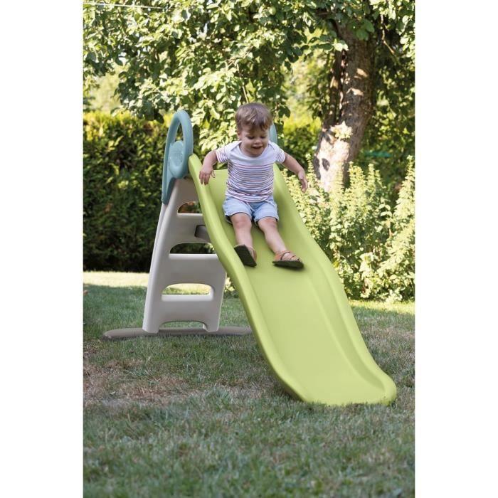 SMOBY Life - Toboggan Funny - Glisse De 2m - Echelle, Marches Antidérapantes - Anti-UV - Matière Recyclé - Dès 2 Ans