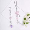 Set of 4 Cute Card Chain Mobile Phone Dangle Unique Keyring Stylish Phone Decorations Suitable for Various Occasion