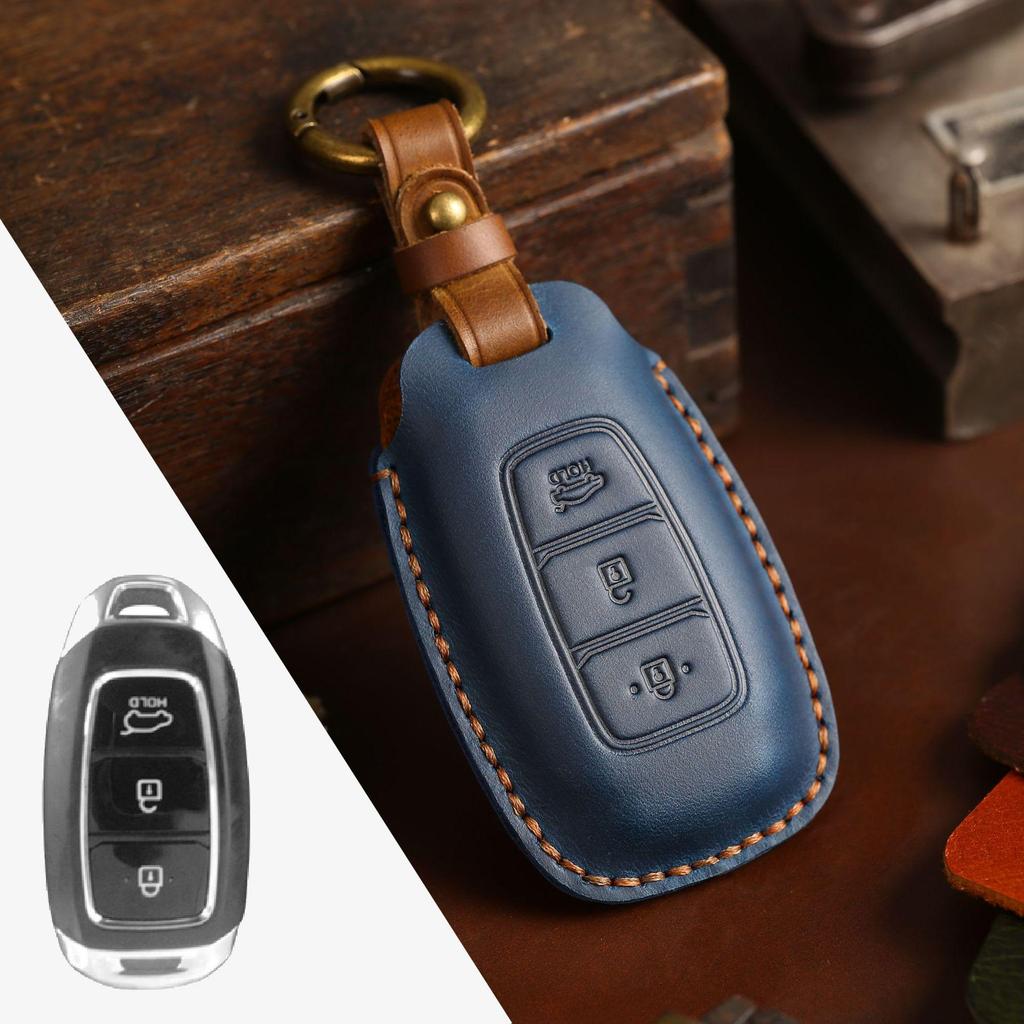 Leather Key Cover for Beijing Hyundai IX25/IX35 and Fiesta