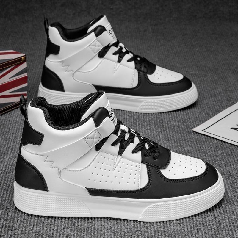 Men Shoes High Top Ankle Boot Platform Comfortable Casual Shoes 2025 Autumn Anti Slip Sneakers Fashion Thick Soled Shoes Zapatos