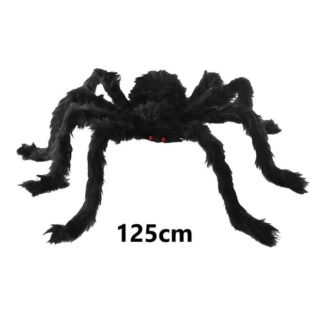 Halloween Decoration Prop Spider Horror Halloween Decoration Party Prop Outdoor Giant Spider Decoration 30-200cm Black Spider