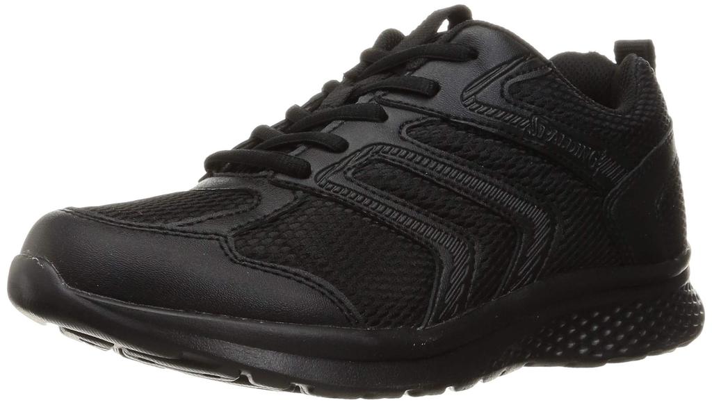 Spalding JIN 3790/3800 Running Shoes, Black, Size 26.5cm, 4E/3E, Water-Repellent, Lightweight, for Men and Women (Current Model)