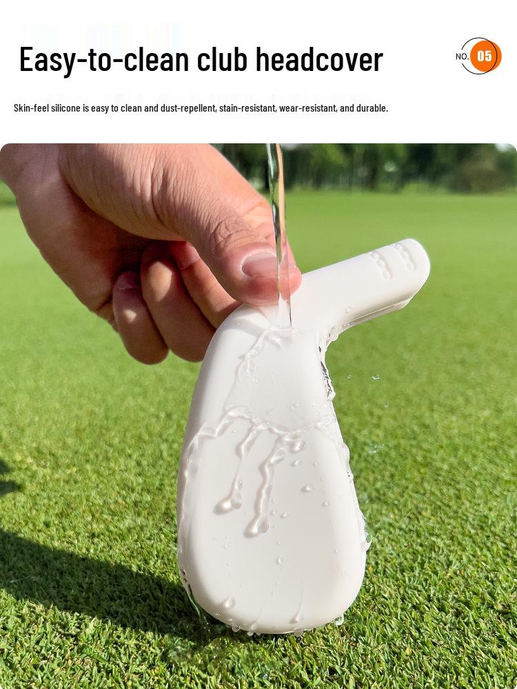 PGM Wear-Resistant Silicone Iron Headcovers – Protective Golf Club Pitching Wedge Cover